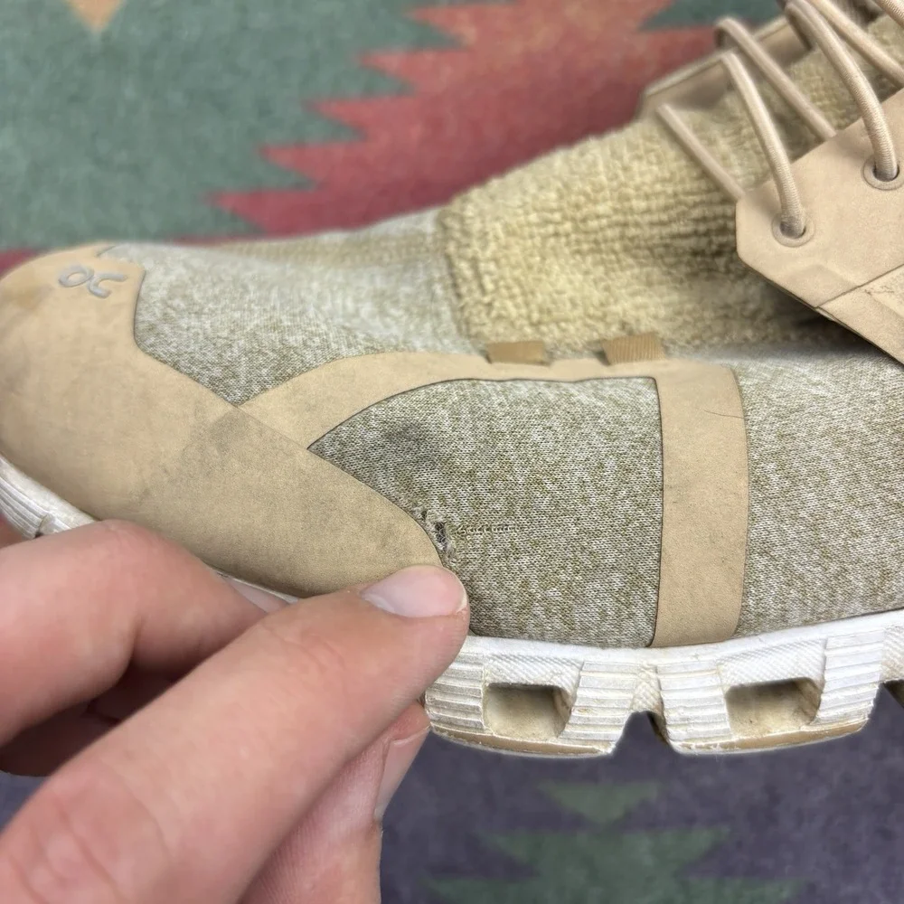 On Cloud 5‎ Running Shoes Sneakers Mens 12.5 Dune Terry Cloth Beige